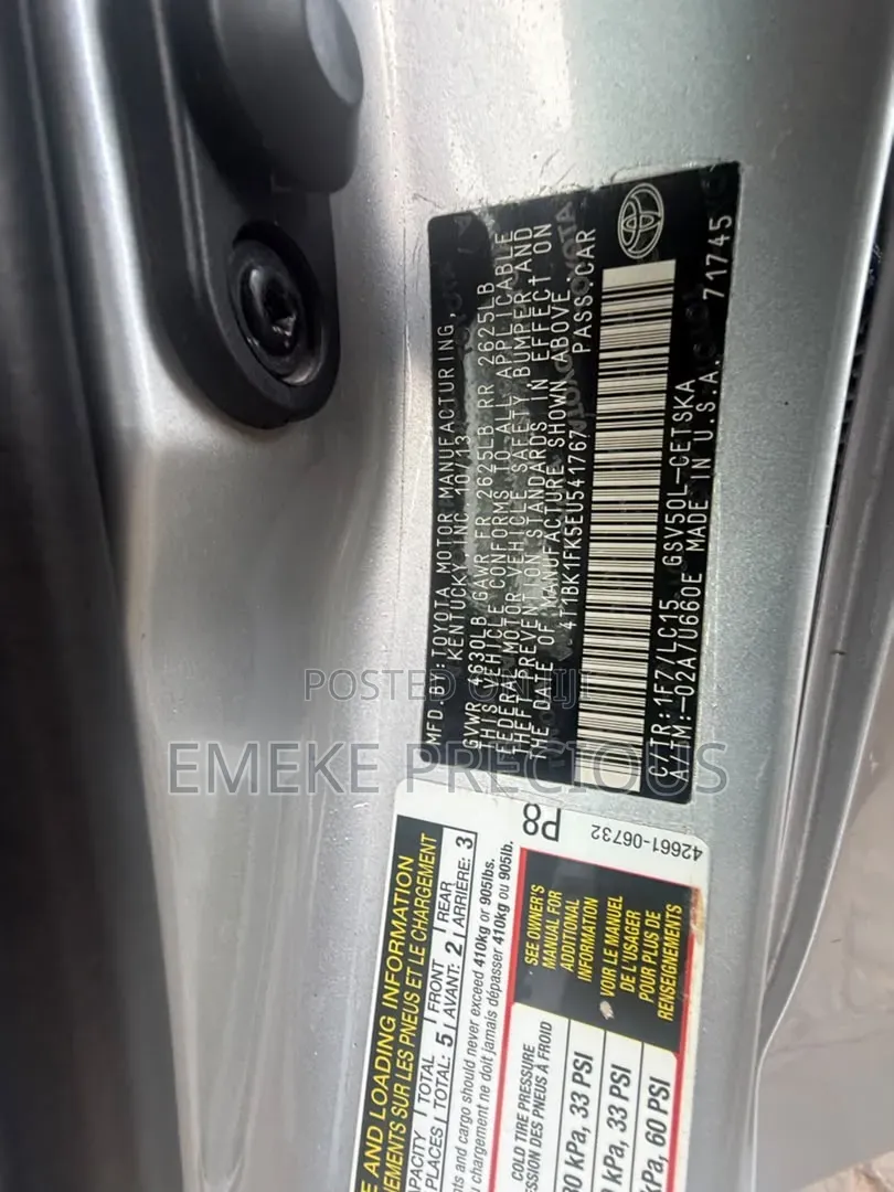 Toyota Camry 2014 Silver
