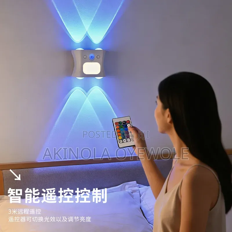 RGB Smart Atmosphere Wall Light With Motion Sensor & Remote Control