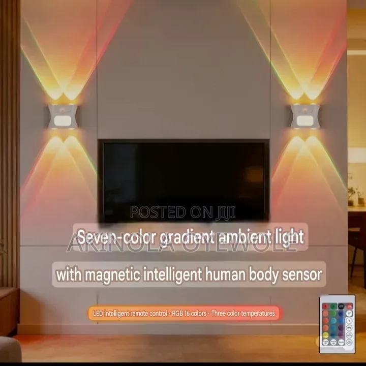 RGB Smart Atmosphere Wall Light With Motion Sensor & Remote Control
