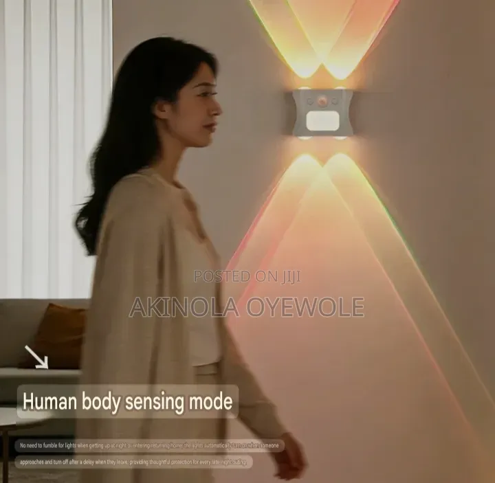 RGB Smart Atmosphere Wall Light With Motion Sensor & Remote Control