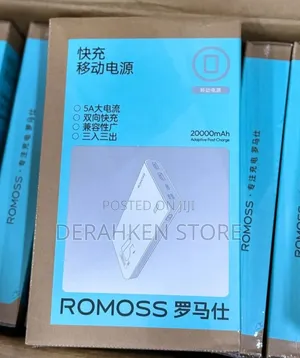 ROMOSS 20,000mAh Power Bank – High-Capacity Fast Charging