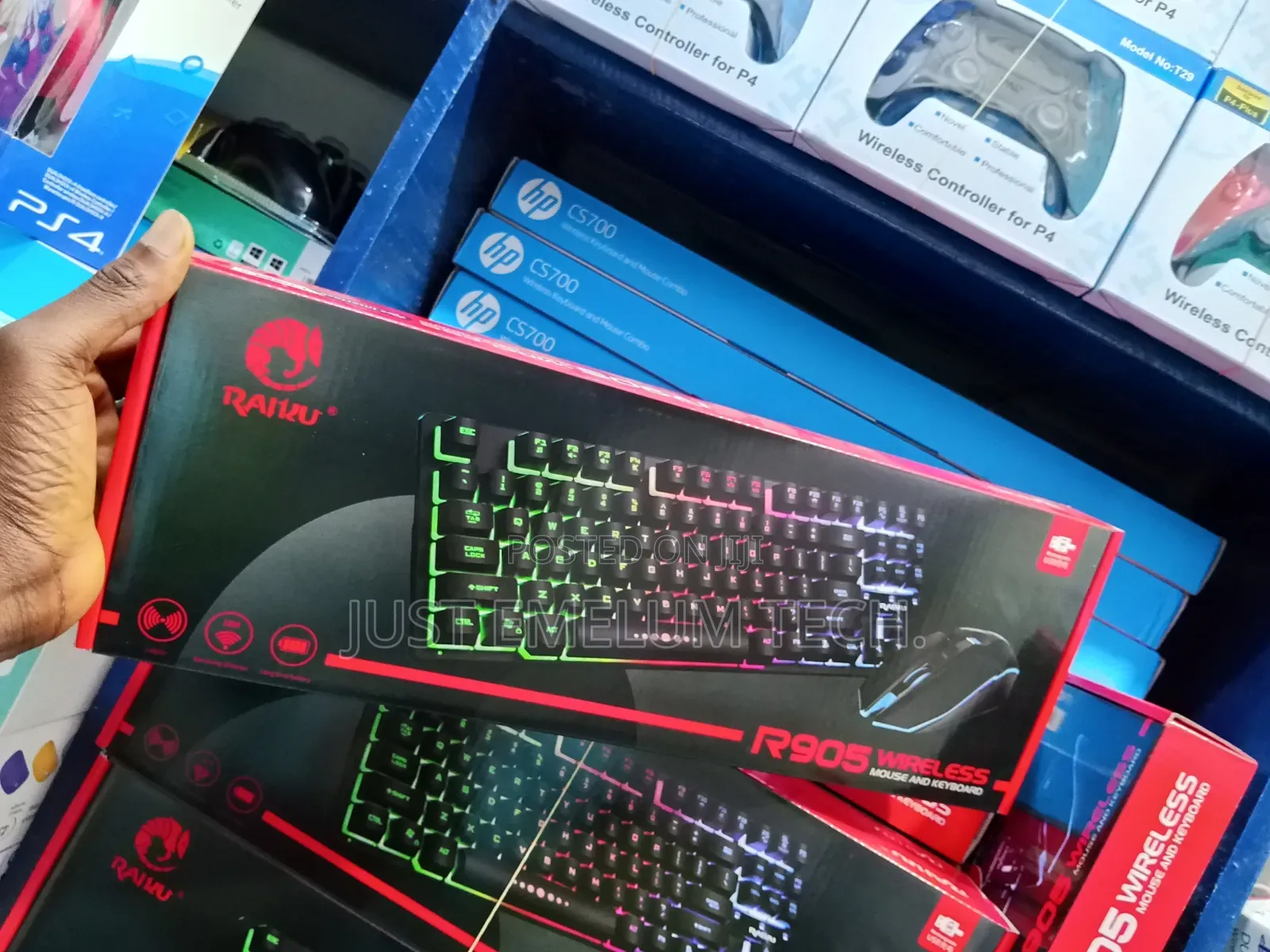 Rechargeable Gaming Keyboard and Mouse Combo With Light