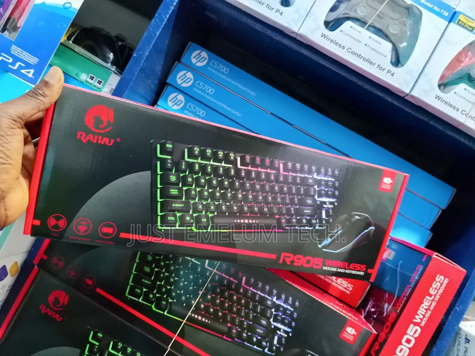 Rechargeable Gaming Keyboard and Mouse Combo With Light