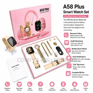 A58 Plus Ladies Smart Watch Set