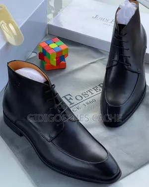 John Foster Formal Ankle Shoes Black/Brown Size 40-46