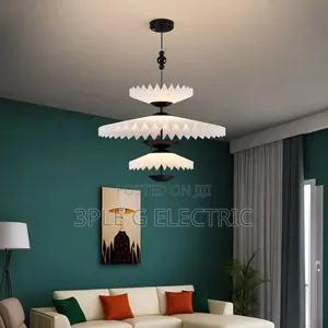 600mm Nordic Pendant Light (Blk & Gd)