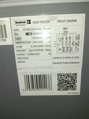 Super Clean 93L Scan Frost Deep Freezer