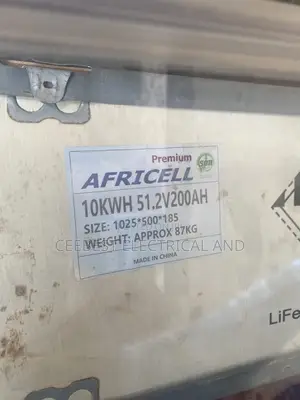 10KWH AFRICELL Lithium Ion Battery Available