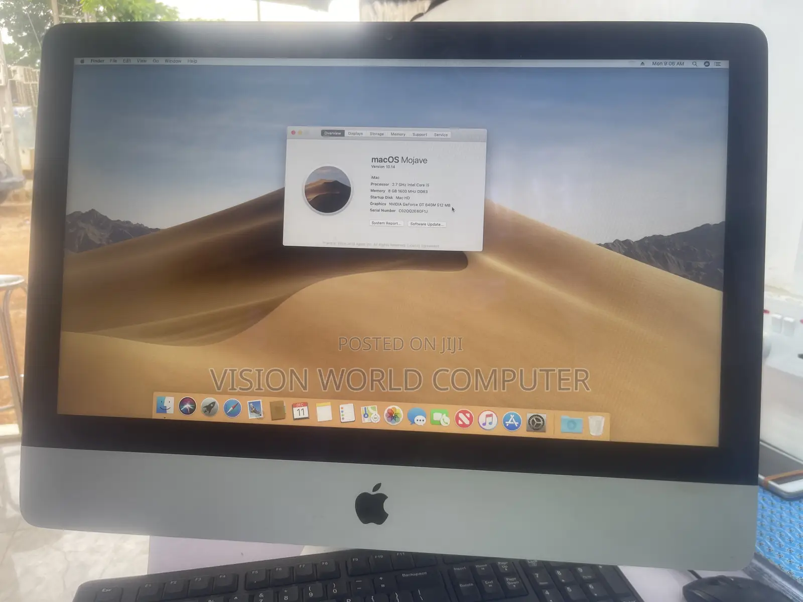 Desktop Computer Apple iMac 8GB Intel Core i5 HDD 1T