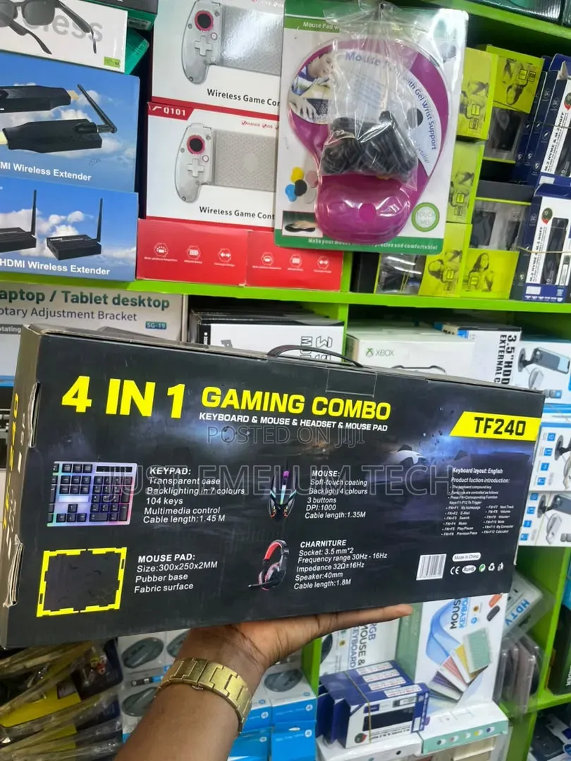 T-Wolf 4in1 Gaming Combo, Keyboard, Headset, Mouse and Mouse Pad
