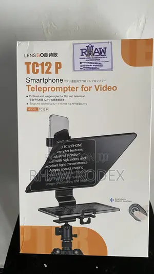 LENSGO TC12P 12.9" Teleprompter With Remote Control Smartphone/Tablet