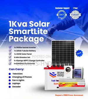 Full 1kva Solar System Promo Package With Basic Protection Kit