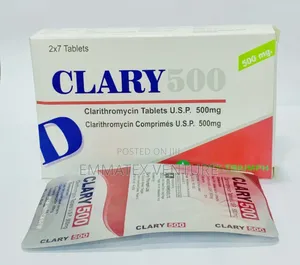 Clary 500mg Tablet (Clarithromycin) X14