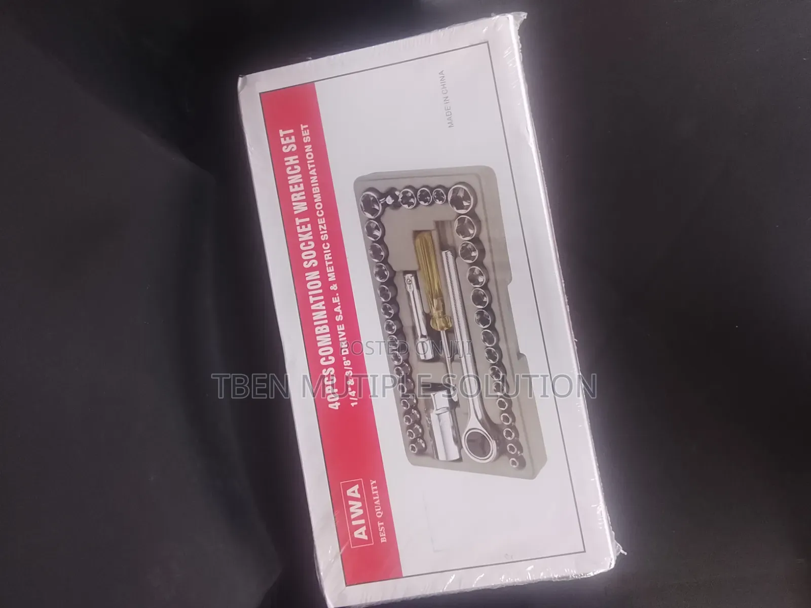 40-Piece 3/8&1/4" Drive Combination Socket Wrench Set