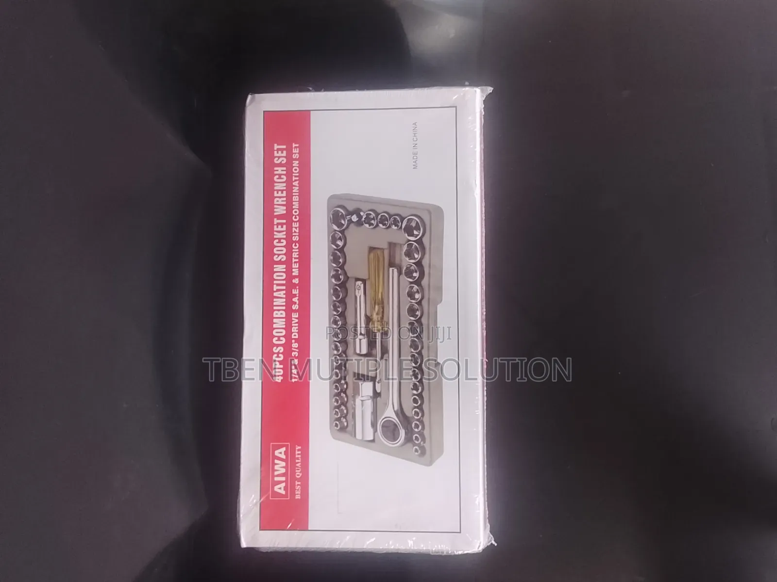 40-Piece 3/8&1/4" Drive Combination Socket Wrench Set