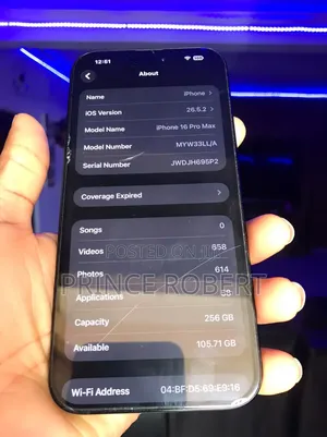 Apple iPhone 16 Pro Max 256 GB Black