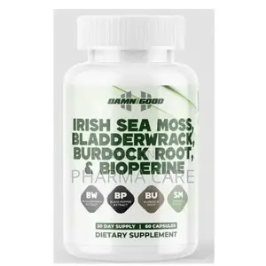 Irish Sea Moss,bladderwrack,budrock,bioperine Complex 60 Capsules