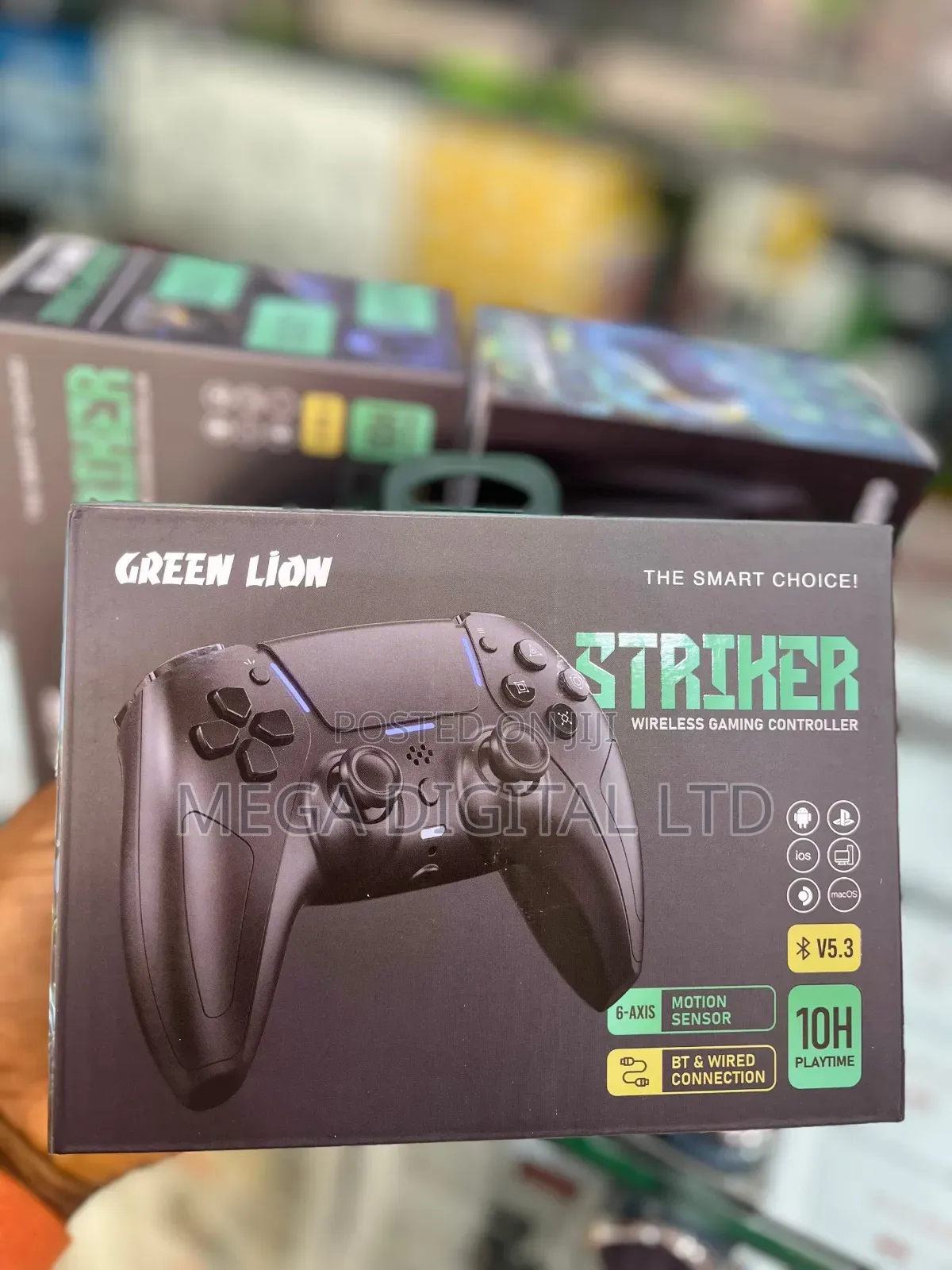 Green Lion Striker Wireless Gaming Controller.