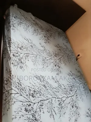 Bedframe+mattress+swivel Chair and Table for Sale