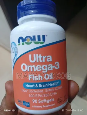 Now Ultra Omega-3 Fish Oil (Heart & Brain Health) 90 Softgels