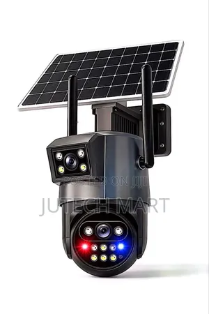 24/7 Recording 4K Ultra HD 2-Lens 4G Solar Camera + 64GB Memory Card