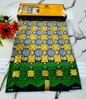 Premium Holland Gold Ankara Fabric 30,000/6 Yards