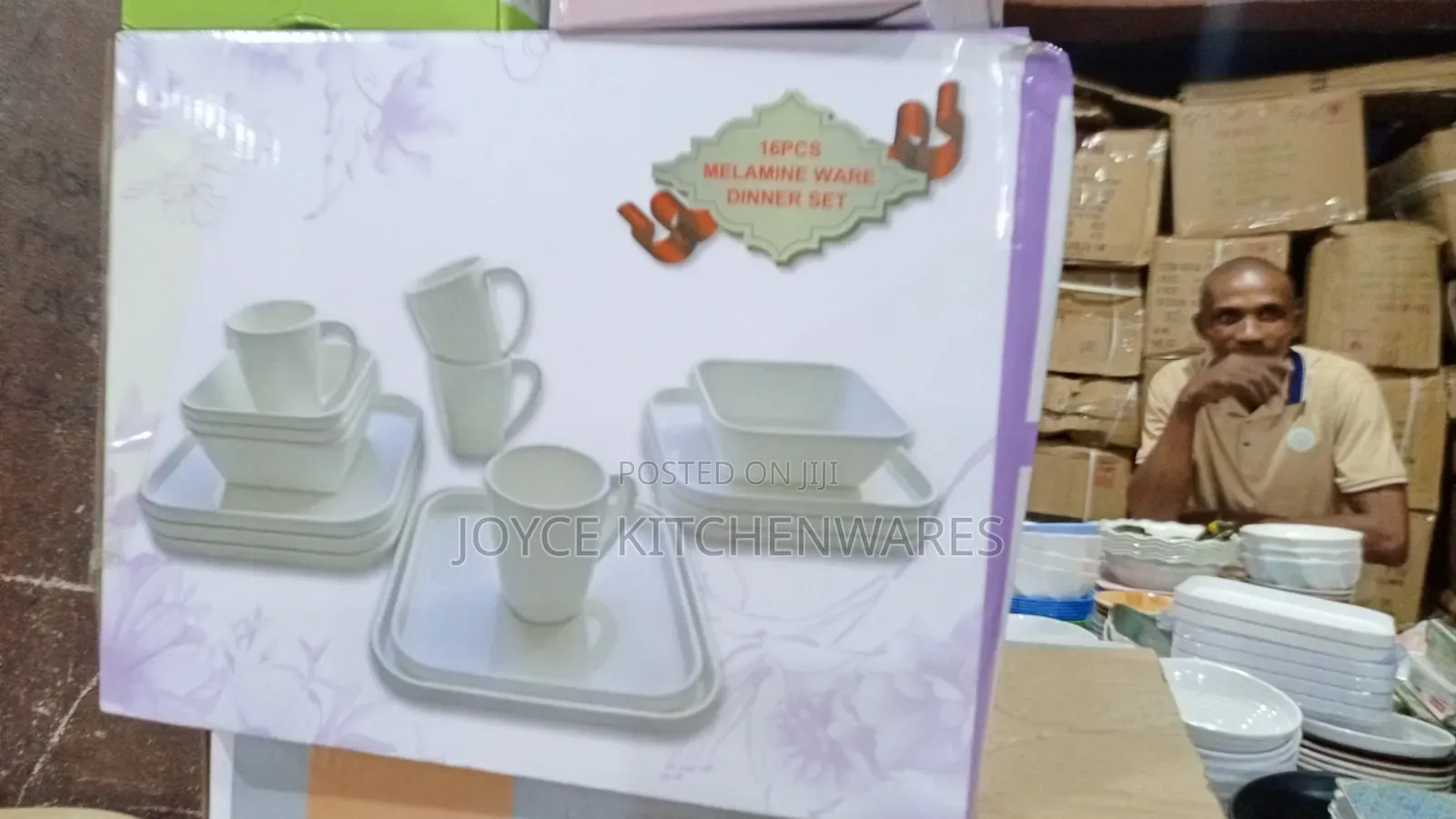 High Quality Square Dinner Set __ White >> 16 Ocs