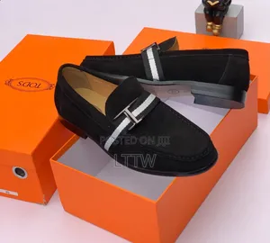 TOD'S Men’s Loafers | Premium Luxury Slip-on | Black & Navy Blue