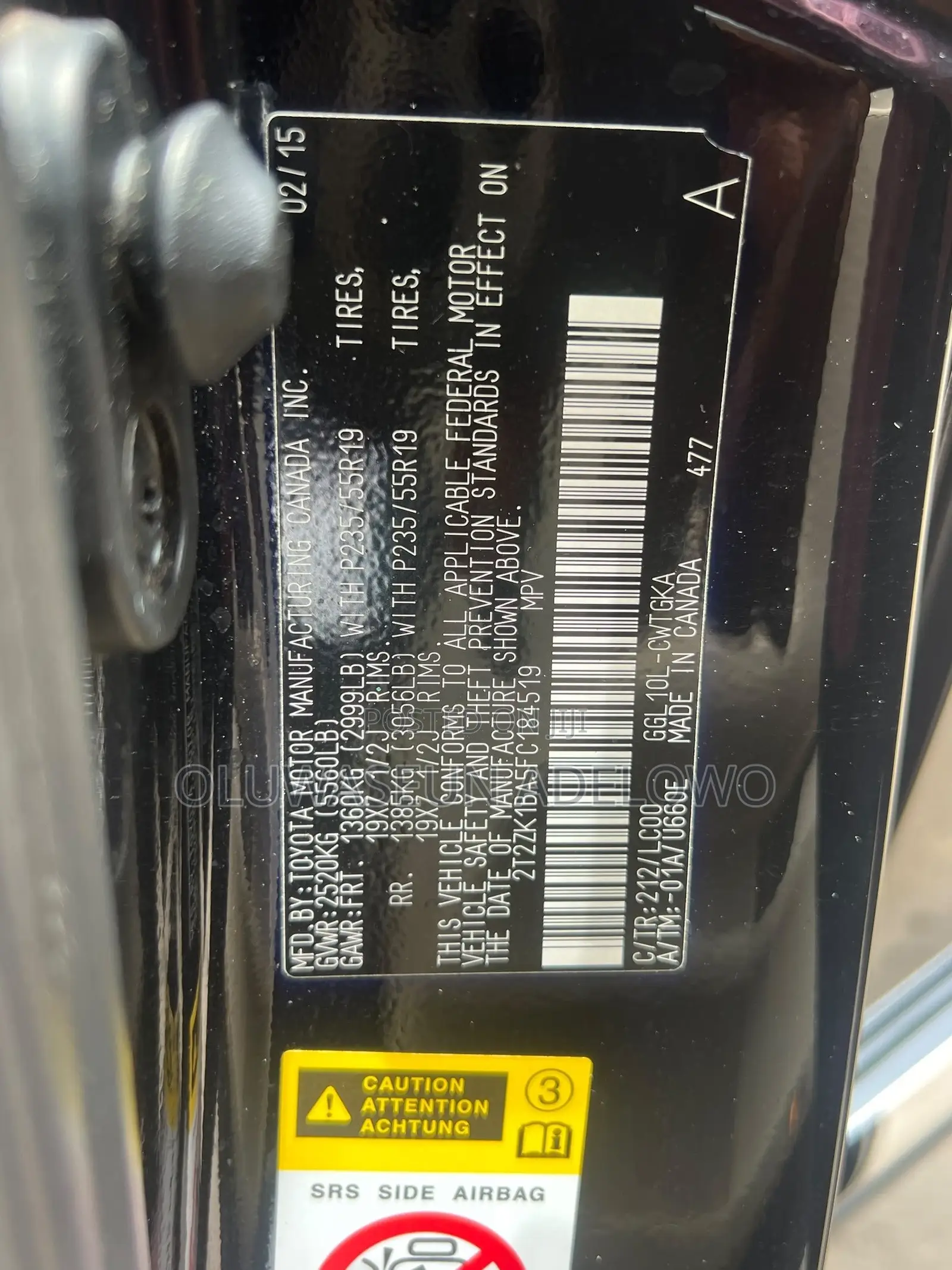 Lexus RX 350 AWD 2015 Black