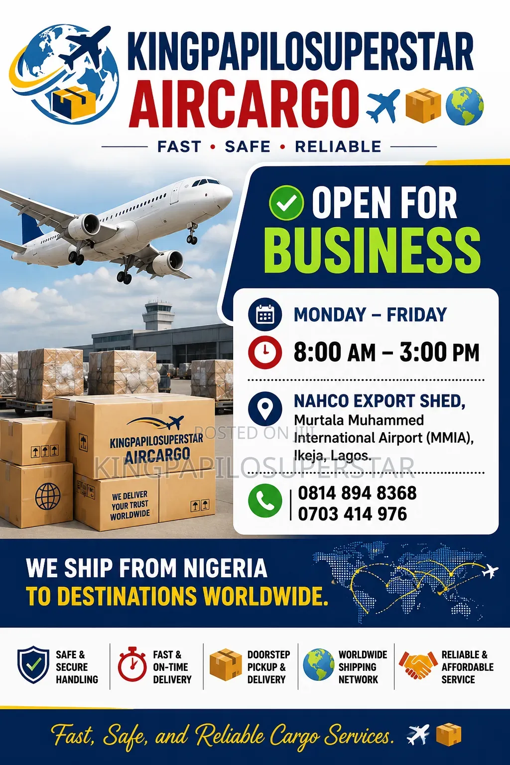 Export • Cargo Logistics • Freight Forwarding Agent