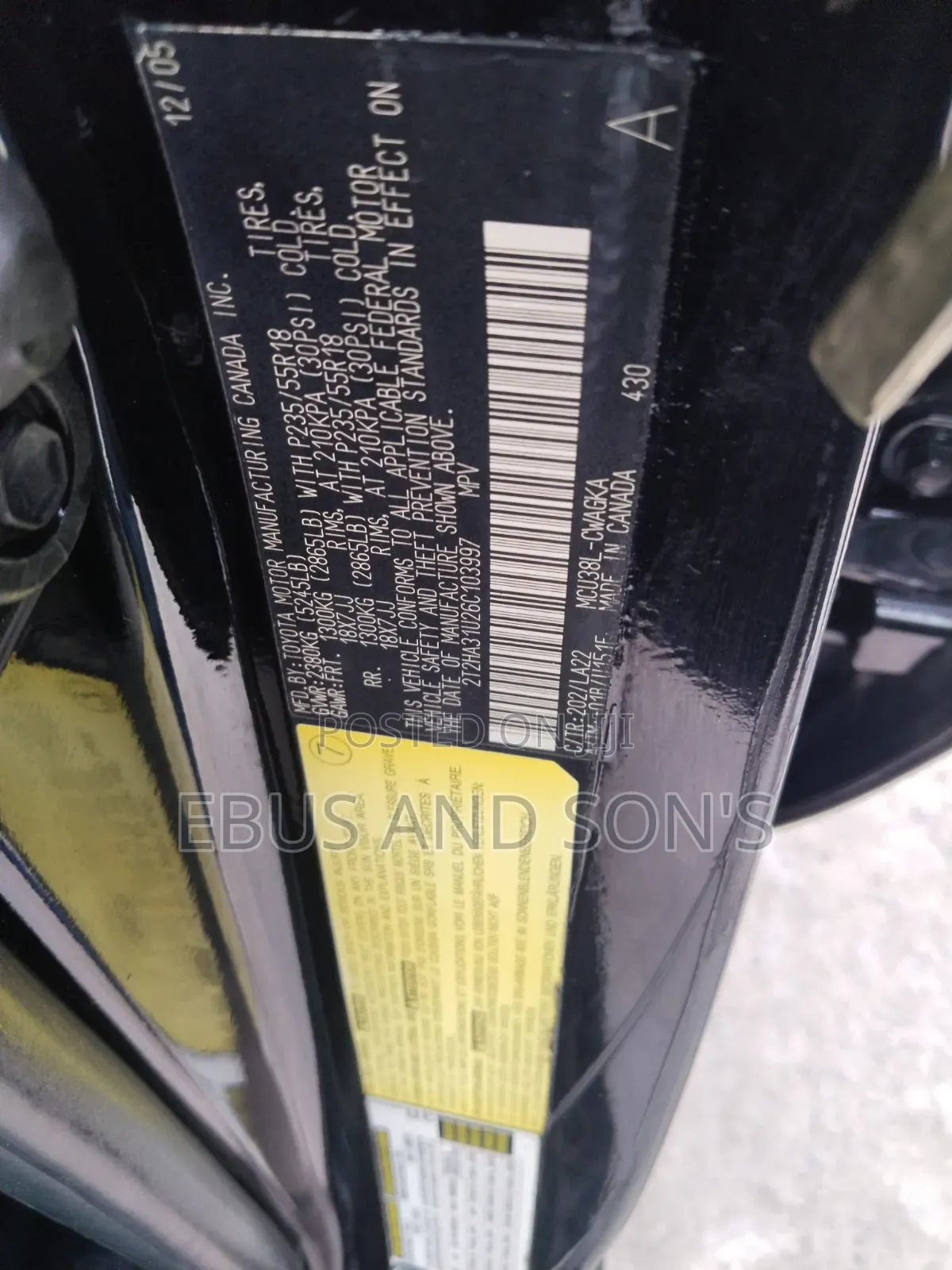 Lexus RX 2006 Black