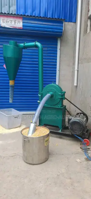 3ton/Hr Pulverizer With Cyclone Powered With Electric Motor