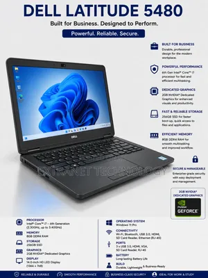 Laptop Dell Latitude 5480 8GB Intel Core i7 SSD 256GB