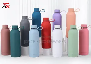Fancy Steel Coated With Silicone Vacuum Water Flask