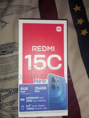New Xiaomi Redmi 15C 4G 256 GB Black