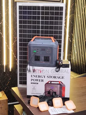Powerful 350W Solar Generator With 50W Panel – Lithium Battery System