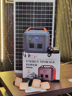 350W Portable Solar Generator – Lithium Battery + 50W Solar Panel