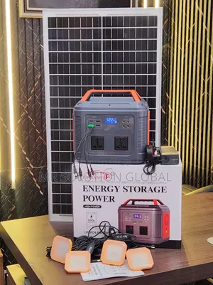 350W Portable Solar Generator – Lithium Battery + 50W Solar Panel