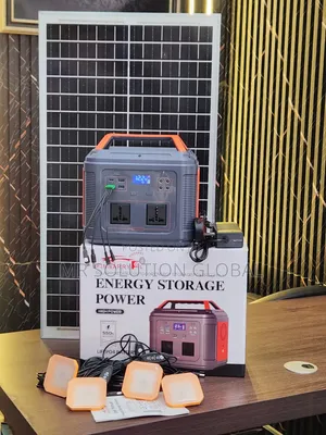 350W Solar Power Station With 50W Solar Panel and 4 LED Bulbs