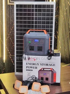 350W Lithium Battery Solar Generator With 50W Solar Panel & 4 Bulbs