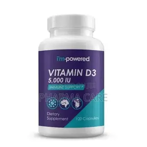 High Potency Vitamin D3 5,000 Iu -120 Capsules