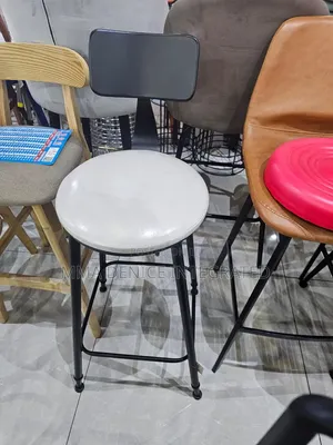 Modern Bar Stool With Backrest – Upholstered High Chair