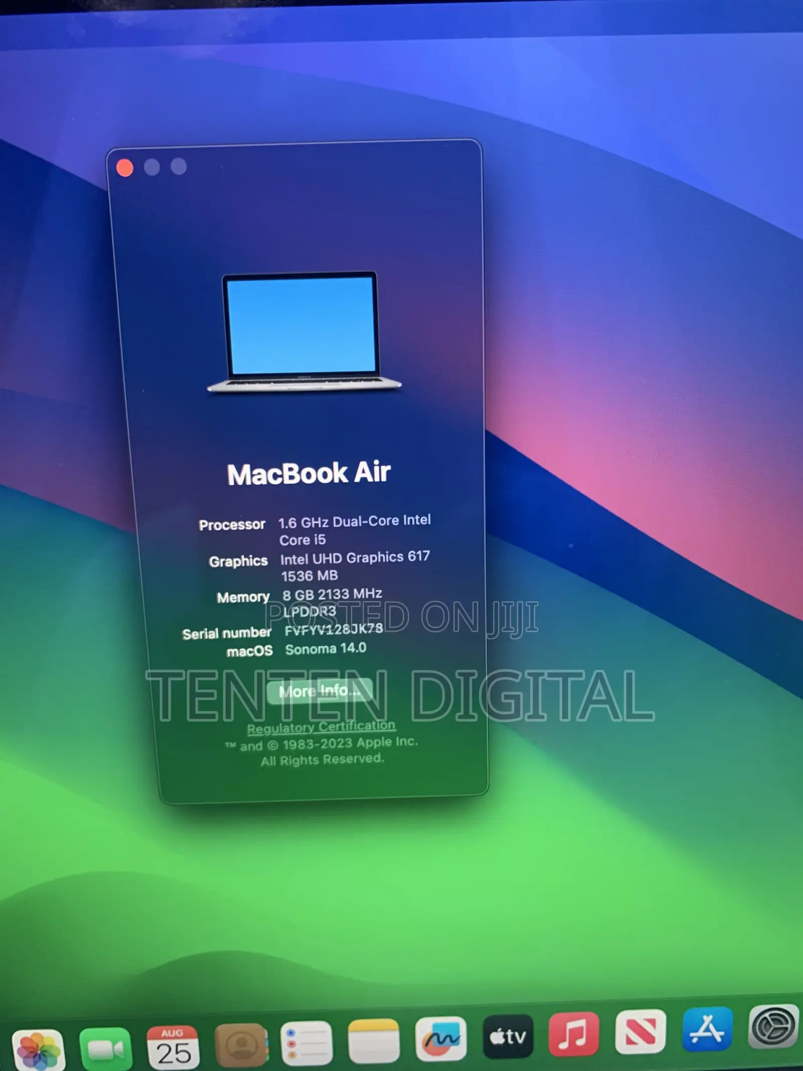 Laptop Apple MacBook Air 2018 8GB Intel Core i5 SSD 256GB