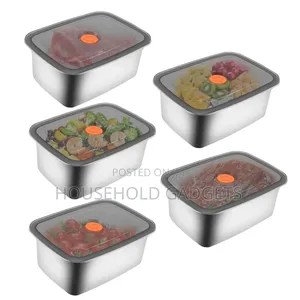 5in1 Stainless Steel Seal Container Set