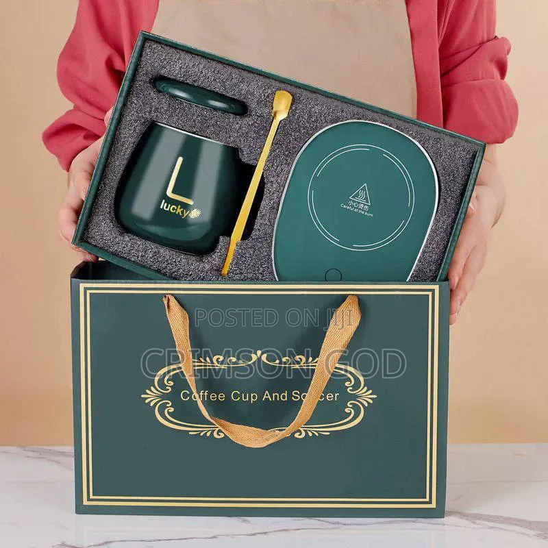 Coffee Mug With Heatable Saucer