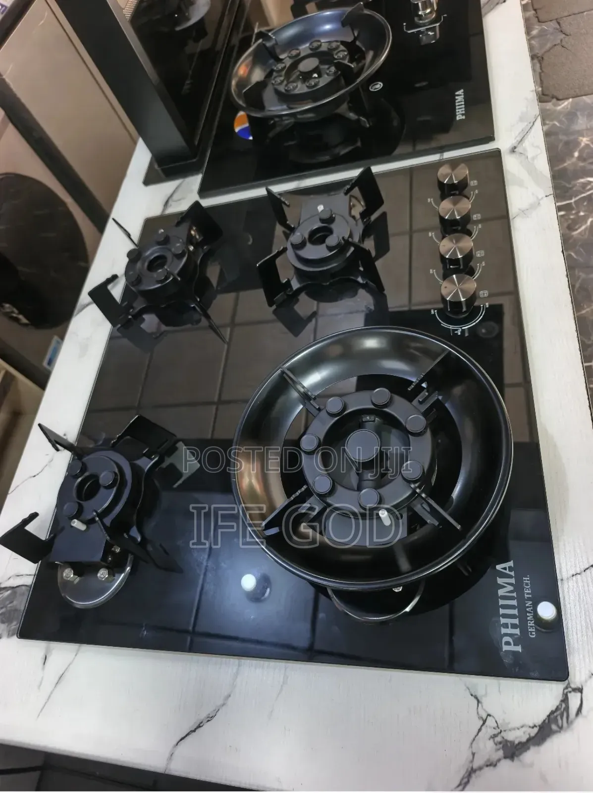 Original PHIIMA Inbuilt New Design Flips Up 4 Burners Gas Cooker HOB.