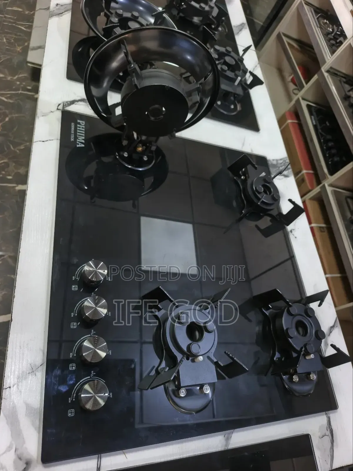 Original PHIIMA Inbuilt New Design Flips Up 4 Burners Gas Cooker HOB.
