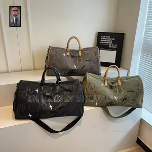 Luxury Doodle Print Travel/Duffle Handbag