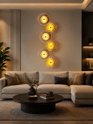 A82 Modern Round Crystal Wall Lamp Glass Free Combination for Living