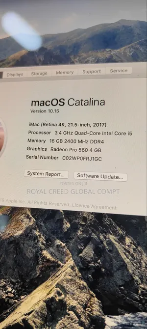 Desktop Computer Apple iMac 16GB Intel Core i5 SSD 256GB